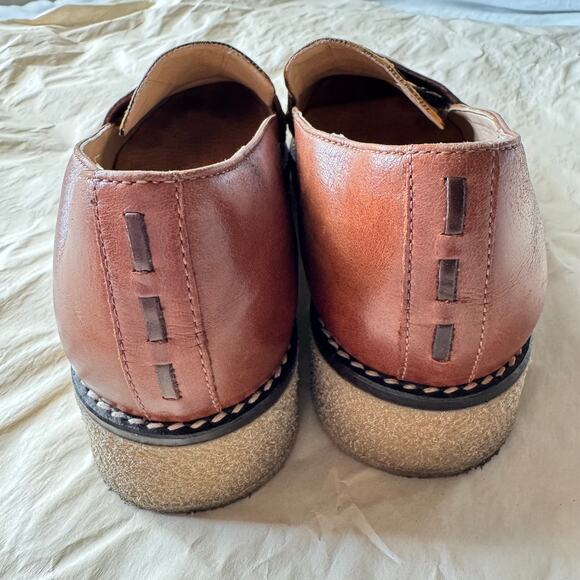 Mellow Yellow Paris Tartan Plaid Yellow and Brown Loafers Size EU 38 US 7 - 7.5 - Picture 5 of 12